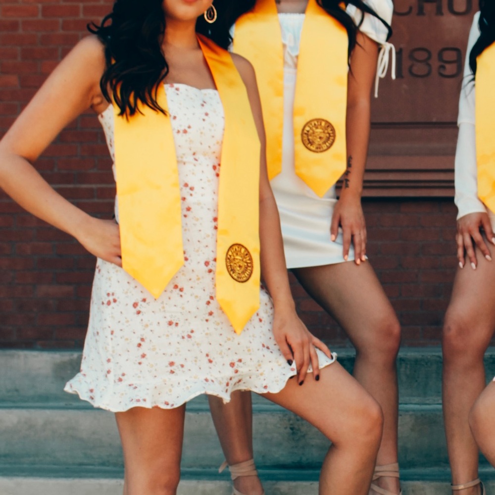 Reformation floral white dress